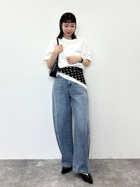 「MISCH MASCH（ミッシュマッシュ）のアイテム」を使った、ほしまりさん（レディース・158cm）の春コーディネート