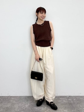 「31 Sons de mode（トランテアン　ソン　ドゥ　モード）のアイテム」を使った、ほしまりさん（レディース・158cm）の夏コーディネート