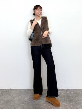 「MISCH MASCH（ミッシュマッシュ）のアイテム」を使った、ほしまりさん（レディース・158cm）の秋コーディネート