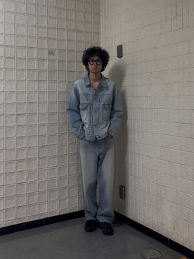 「アイテム（デニムジャケット）」を使った、yutanaka66さん（メンズ・183cm・20代）の夏コーディネート