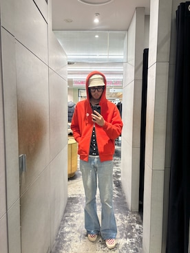 「アイテム（パーカー）」を使った、Yu Tanakaさん（メンズ・183cm）の秋コーディネート