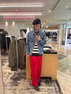 Yu Tanakaさん（メンズ・183cm）の冬コーディネート