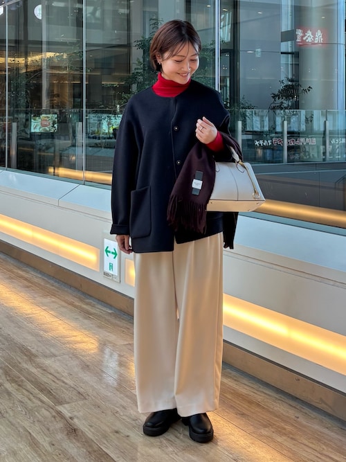 ウールリバーノーカーラミドルコート（その他アウター）｜URBAN