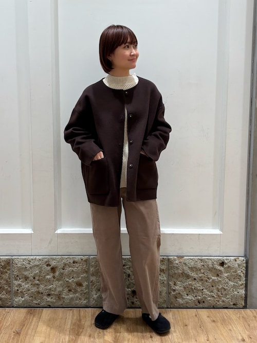 ウールリバーノーカーラミドルコート URBAN RESEARCH DOORS（アーバンリサーチドアーズ） コート アウター