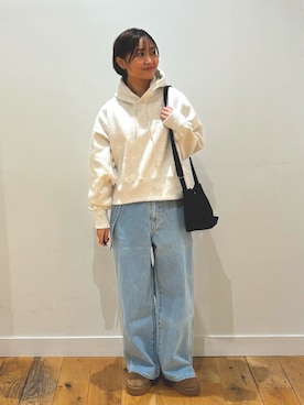 「ORCIVAL（オーシバル）のアイテム（ショルダーバッグ）」を使った、KAGAさん（レディース・158cm）の秋コーディネート
