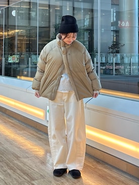 「アイテム（サンダル）」を使った、KAGAさん（レディース・158cm）の秋コーディネート