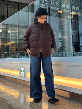 「アイテム（サンダル）」を使った、KAGAさん（レディース・158cm）の秋コーディネート