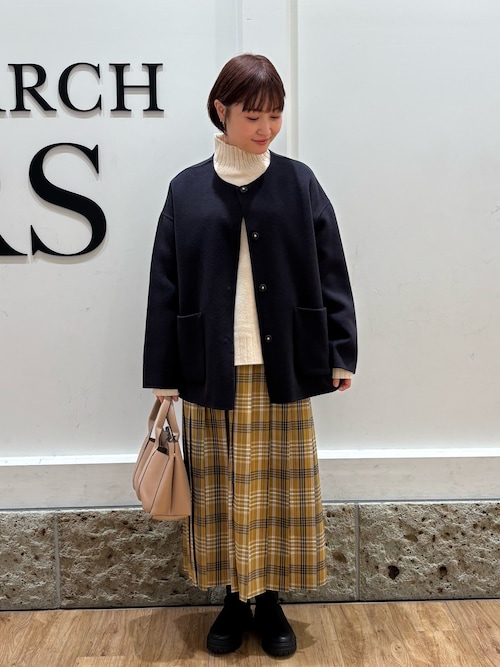 セール】ウールリバーノーカーラミドルコート（その他アウター