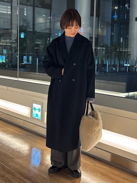 「アイテム（その他アウター、ブルー系）」を使った、KAGAさん（レディース・158cm）の秋コーディネート