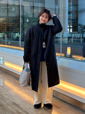 「アイテム（サンダル）」を使った、KAGAさん（レディース・158cm）の秋コーディネート