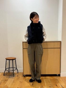 「アイテム（ピアス（両耳用））」を使った、KAGAさん（レディース・158cm）の秋コーディネート