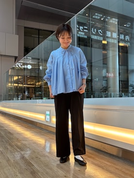 「アイテム（ピアス（両耳用））」を使った、KAGAさん（レディース・158cm）の秋コーディネート