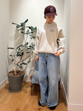 「アイテム（サンダル）」を使った、KAGAさん（レディース・158cm）の秋コーディネート