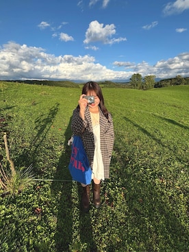 「アイテム（チュニック）」を使った、aoiさん（レディース・150cm）の秋コーディネート