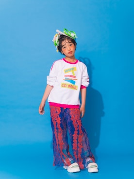 「アイテム（Tシャツ/カットソー）」を使った、hinaachaさん（キッズ・143cm）の夏コーディネート