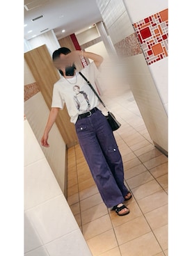 「カーゴパンツ」｜ﾊﾞﾊﾞさん（レディース・165cm・20代）の秋コーディネート
