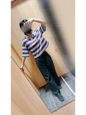「アイテム（ポロシャツ）」を使った、ﾊﾞﾊﾞさん（レディース・165cm）の秋コーディネート