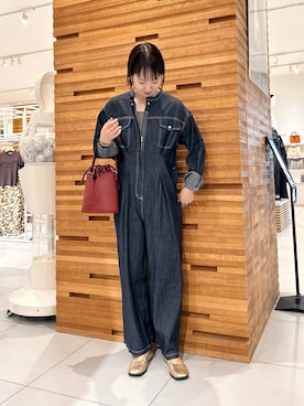 「アイテム（オールインワン・サロペット）」を使った、kotomiurさん（レディース・166cm）の夏コーディネート