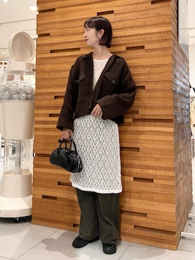 「アイテム（ボストンバッグ）」を使った、kotomiurさん（レディース・166cm）の秋コーディネート