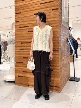 「アイテム（スリッポン）」を使った、kotomiurさん（レディース・166cm）の夏コーディネート