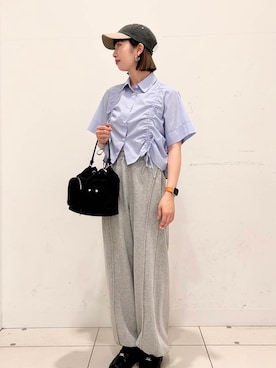 「SMELLY（スメリー）のアイテム（キャップ）」を使った、kotomiurさん（レディース・165cm）の夏コーディネート