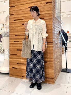 「アイテム（スリッポン）」を使った、kotomiurさん（レディース・166cm）の夏コーディネート