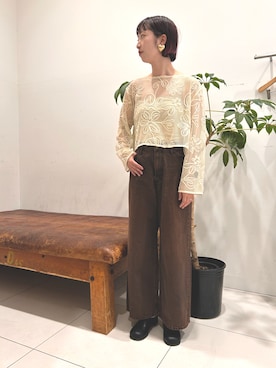 「アイテム（スリッポン）」を使った、kotomiurさん（レディース・166cm）の夏コーディネート