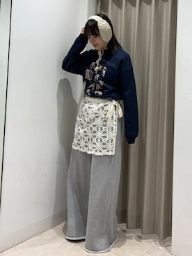 「アイテム（イヤーマフ）」を使った、Yuiさん（レディース・160cm）の冬コーディネート