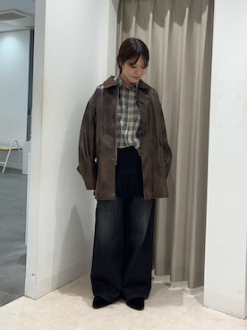 「アイテム（その他アウター）」を使った、Yuiさん（レディース・160cm）の秋コーディネート