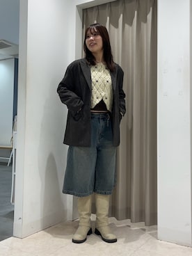 「アイテム（その他アウター）」を使った、Yuiさん（レディース・160cm）の秋コーディネート