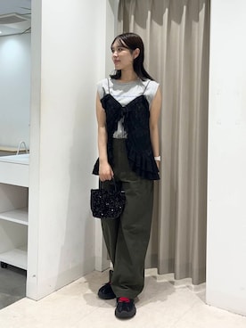 「新作」｜「アイテム（スニーカー）」を使った、Yuiさん（レディース・160cm）の夏コーディネート