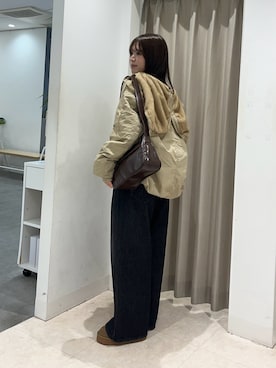 「アイテム（ブーティ）」を使った、Yuiさん（レディース・160cm）の秋コーディネート