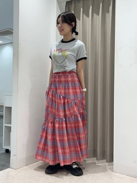 「新作」｜「アイテム（スニーカー）」を使った、Yuiさん（レディース・160cm）の夏コーディネート