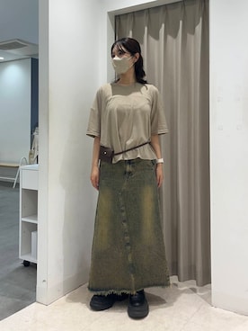 「新作」｜「アイテム（スカート）」を使った、Yuiさん（レディース・160cm）の夏コーディネート