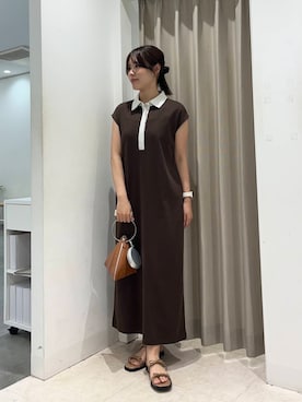 「新作」｜「アイテム（ワンピース）」を使った、Yuiさん（レディース・160cm）の夏コーディネート