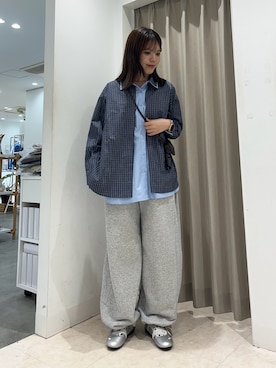 「アイテム（スウェットパンツ）」を使った、Yuiさん（レディース・160cm）の秋コーディネート