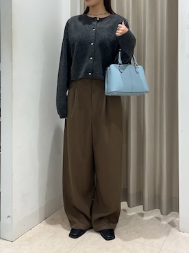 「オフィススタイル」｜「アイテム（パンツ）」を使った、Yuiさん（レディース・160cm）の秋コーディネート