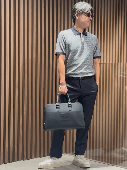 エンポリオ アルマーニ】リバーシブルベルト レザー製（ベルト