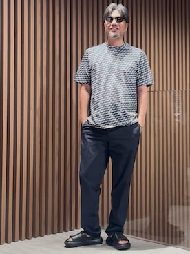 「アイテム（チノパンツ）」を使った、じゅんちゃんさん（メンズ・176cm）の秋コーディネート