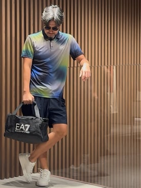 「アイテム（ポロシャツ）」を使った、じゅんちゃんさん（メンズ・176cm）の秋コーディネート