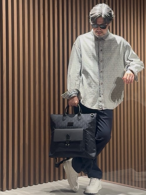 美品✨エンポリオアルマーニ 2WAY ショルダートートバッグ モノグラム ポーチ EMPORIO ARMANI トートバッグ 大きめ 「エンポリオ アルマーニ