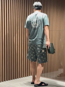 「アイテム（サンダル）」を使った、じゅんちゃんさん（メンズ・176cm）の夏コーディネート