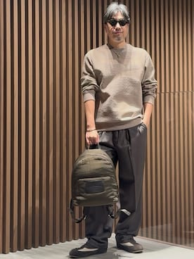 「アイテム（バックパック/リュック）」を使った、じゅんちゃんさん（メンズ・176cm）の秋コーディネート