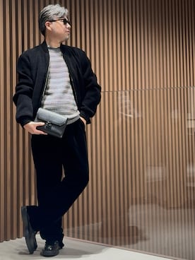 「アイテム（アクセサリー）」を使った、じゅんちゃんさん（メンズ・176cm）の冬コーディネート