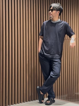 「アイテム（チノパンツ）」を使った、じゅんちゃんさん（メンズ・176cm）の夏コーディネート