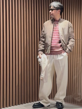 「アイテム（マフラー）」を使った、じゅんちゃんさん（メンズ・176cm）の秋コーディネート