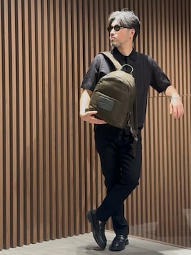 「アイテム（バックパック/リュック）」を使った、じゅんちゃんさん（メンズ・176cm）の秋コーディネート