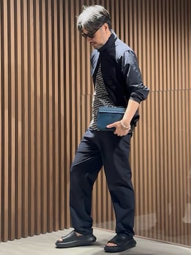 「アイテム（ナイロンジャケット）」を使った、じゅんちゃんさん（メンズ・176cm）の秋コーディネート