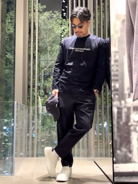 「長袖Tシャツ」｜「アイテム（その他）」を使った、じゅんちゃんさん（メンズ・176cm）の秋コーディネート