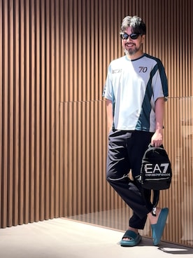 「EA Roppongi」｜じゅんちゃんさん（メンズ・176cm）の夏コーディネート